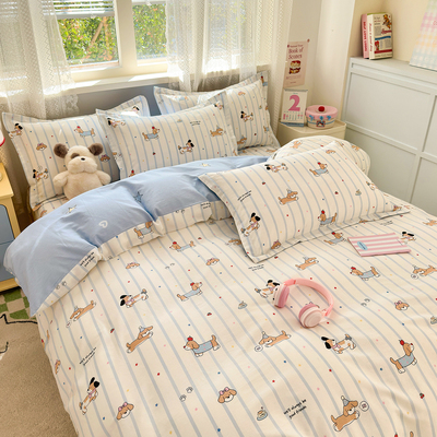 儿童全棉被套卡通被罩150x200x230cm被单双人1.8x2米180x220x240