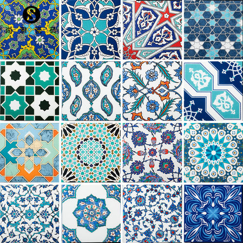 小花砖堆釉亮面花片砖