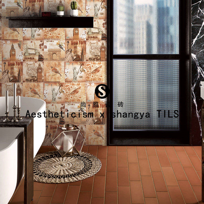 自由女神花砖美式田园花片砖仿古砖厨房卫生间墙砖地砖背景墙瓷砖