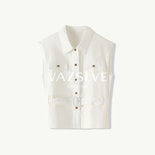 捡漏系带收腰显瘦百搭简约马甲 全新奢品 5XSHJ160 VAZSLVE