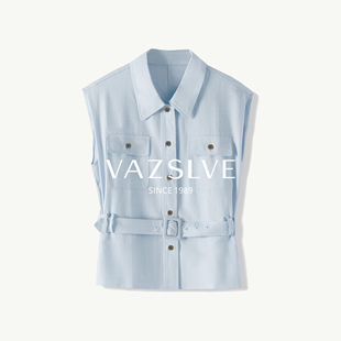 捡漏系带收腰显瘦百搭简约马甲 全新奢品 5XSHJ160 VAZSLVE