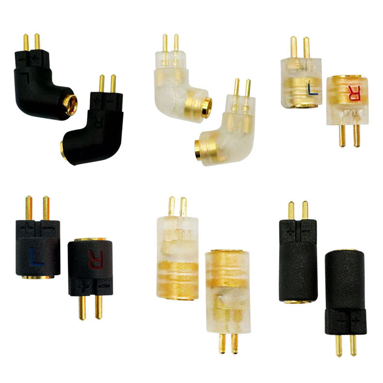 0.78MM公转MMCX母转接头2PIN0.78公0.75公转MMCX母耳机转换头插头