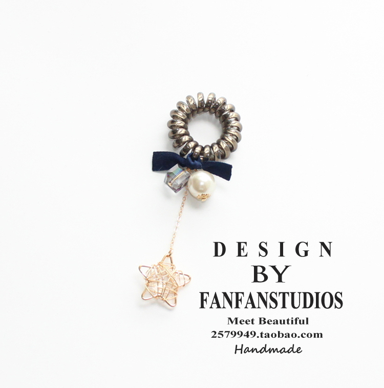 皮套吊坠珍珠水晶头绳电话线