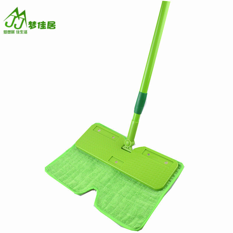 新款梦佳居磁吸式平板铁杆毛发清理专家干湿两用拖把四面可用T350