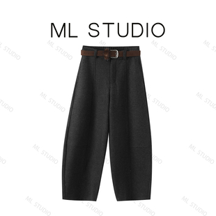 【米粒严选】现货不多了~高品质加绒加厚毛呢阔腿裤