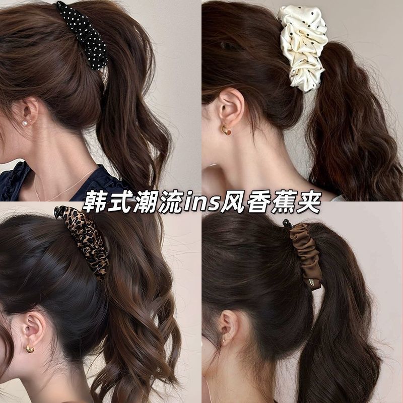 巨显发量韩系新款褶皱蓬云朵泡泡波点碎花甜妹氛围Golicc/古里雅