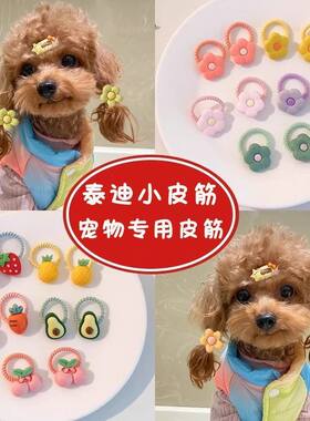 宠物专用扎头发小皮筋狗狗发夹头饰头花扎辫子发绳2025新款发圈