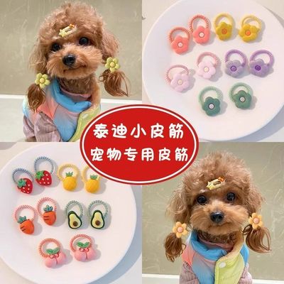宠物专用扎头发小皮筋狗狗发夹头饰头花扎辫子发绳2025新款发圈