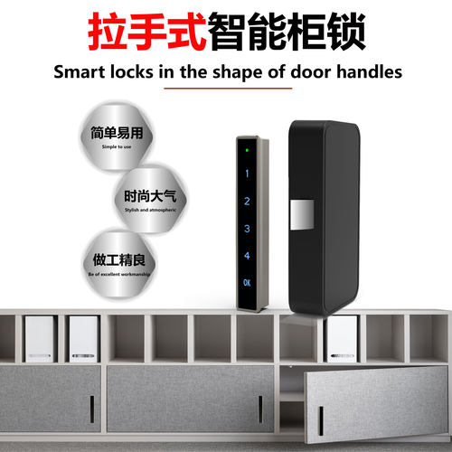 拉手式电子柜锁克里斯专利产品