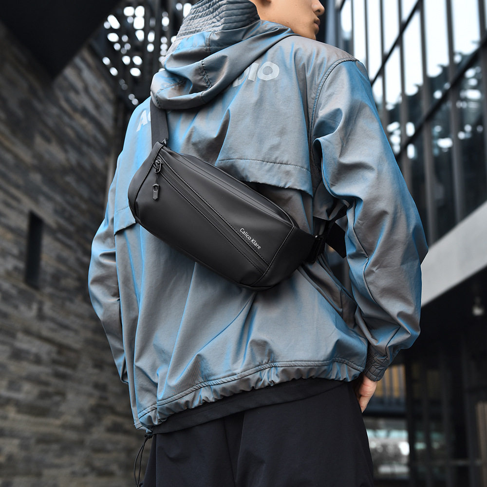 胸包男款斜挎包户外骑行休闲通勤腰包男士单肩包机能风潮牌小挎包