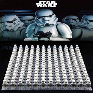 星球大战人仔SW188 stormtrooper经典白兵人仔兼容 风暴兵积木