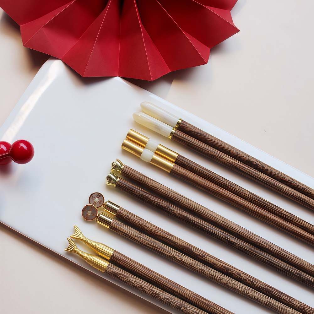 2026筷子家用高档新款红檀木鸡翅木筷防滑耐高温一人一筷专人专用