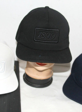 帽子大王M2275韩版日系纯棉透气刺绣平檐显脸小男女棒球帽v7外贸