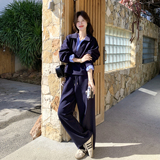 春季新款条纹拼接假两件卫衣151-1612-P175-K288，女装套装/套裙，淑塔可可