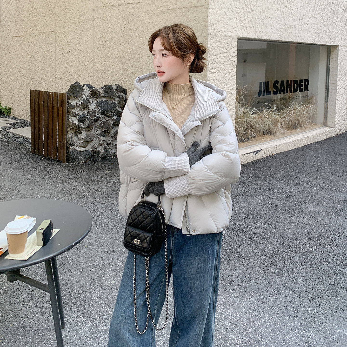 【新款】可拆卸连帽羽绒服90白鸭绒151-1595-P315-K478,商品下架区,淑塔可可