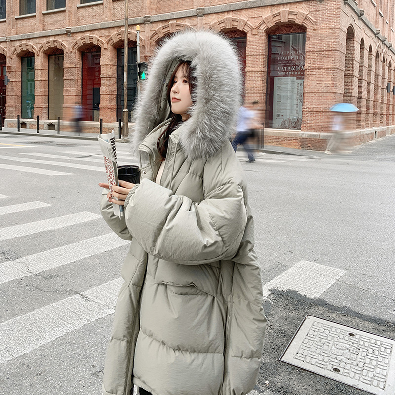 现货大被，中长款羽绒衣加厚宽松大袄151-3371-P195-K278，女装棉衣/棉服，淑塔可可