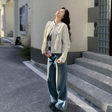 春季新款现货立领皮衣151-1602-P170-K278，女装皮衣，淑塔可可