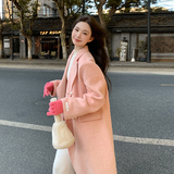 【现货】双排扣100%羊绒大衣151-6689-P330-K488，女装毛呢外套，淑塔可可