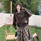 春季新款现货现货皮衣151-1603-P165-K268，女装皮衣，淑塔可可