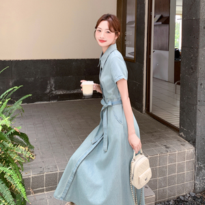 夏季新款浅色牛仔连衣裙2B203-1662-P150-K238图片