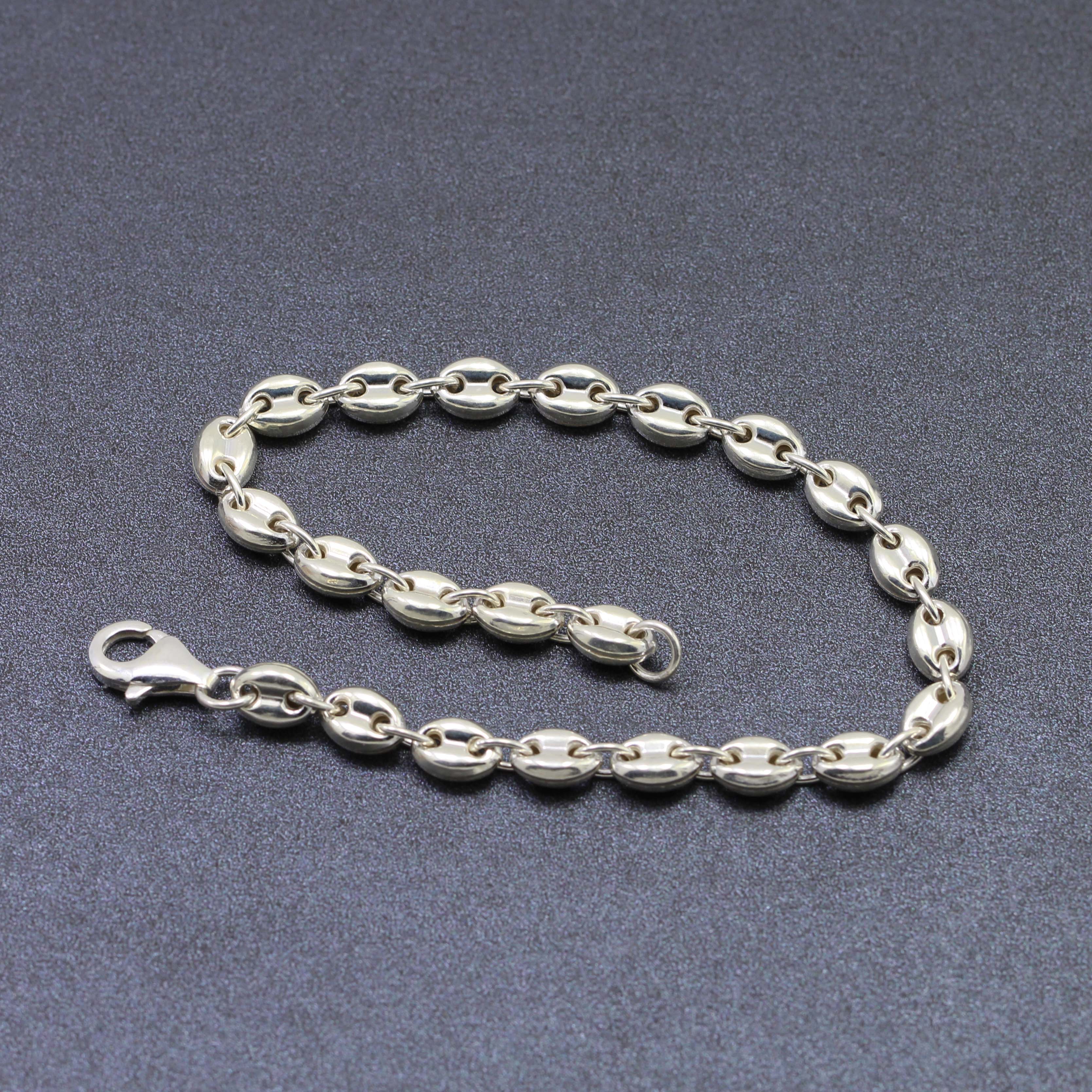 925银猪鼻链条手链项链