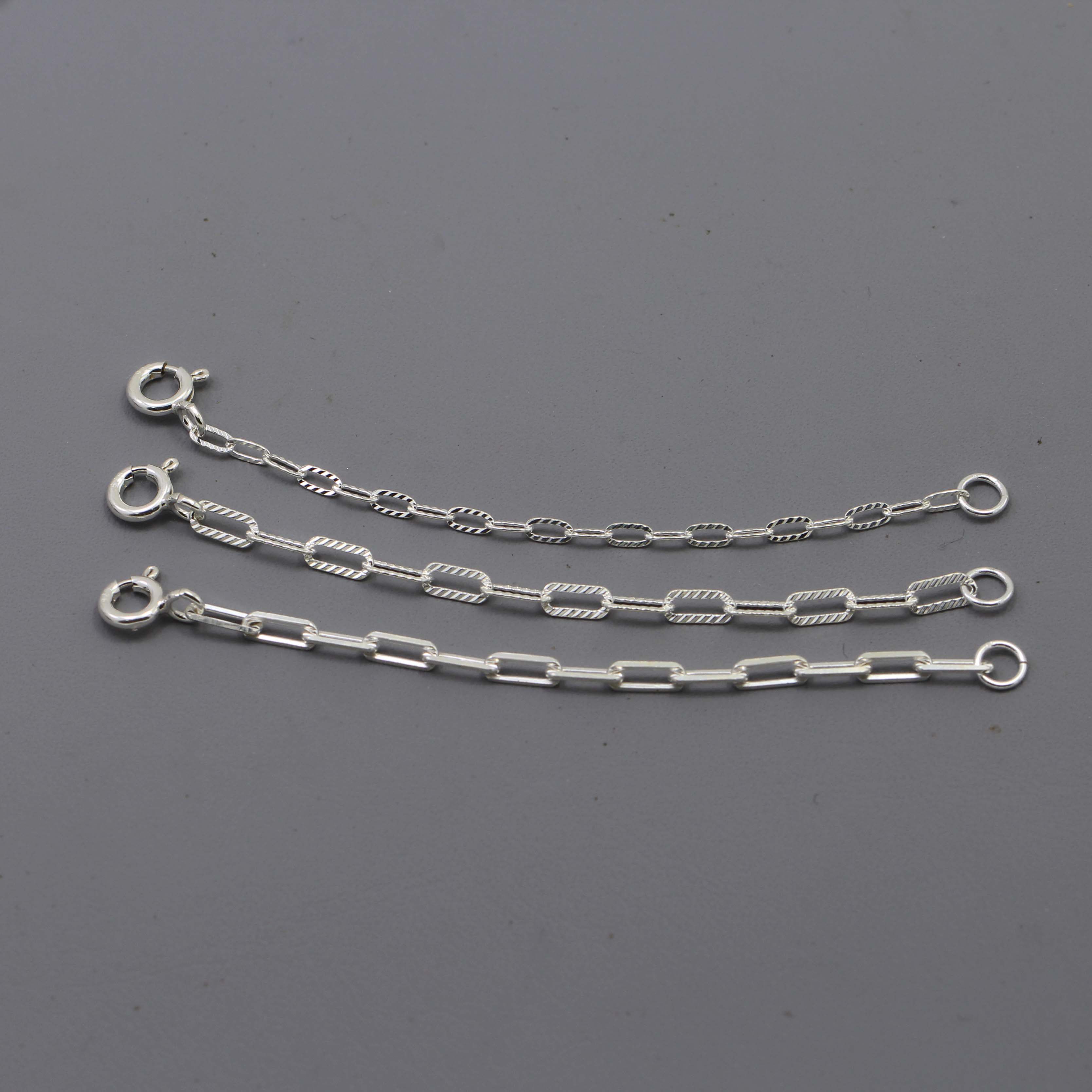 925银链项链延长链 手链脚链加长 链条手工diy配件 百搭接长链子,饰品/流行首饰/时尚饰品新,链条,淘宝优惠券,粉丝福利购,淘宝优惠卷