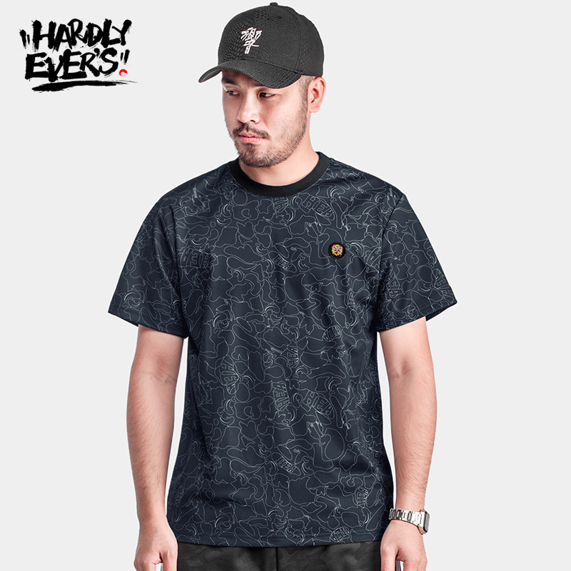 hardlyevers¶î·Æ¶ûHEA±¾ÍÁÔ´´³±ÅÆÊ¨×ÓÍ·´óÂëÄÐ×°Ó¡»¨¶ÌÐäÄÐtÐô