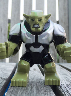 适用于乐高复仇者联盟漫威76016绿魔人仔大人偶 得高积木拼装玩具