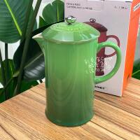 French Le creuset Cool Color French press, hand-brewed coffee maker, British tea maker with original packaging 1L cold water bottle thumbnail 3