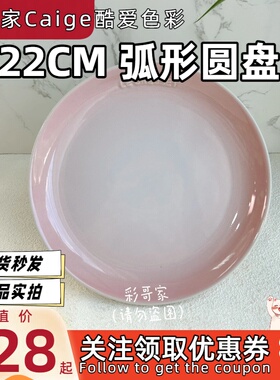 法国 Le Creuset 酷彩 炻瓷 22cm 弧形圆盘