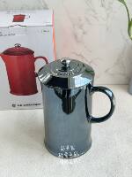 French Le creuset Cool Color French press, hand-brewed coffee maker, British tea maker with original packaging 1L cold water bottle thumbnail 5