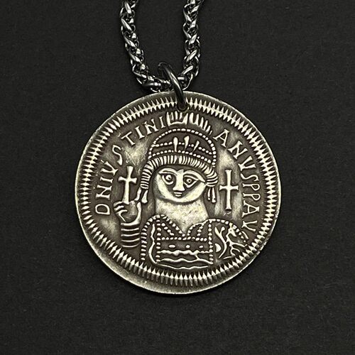 查士丁尼大帝古罗马文创硬币吊坠