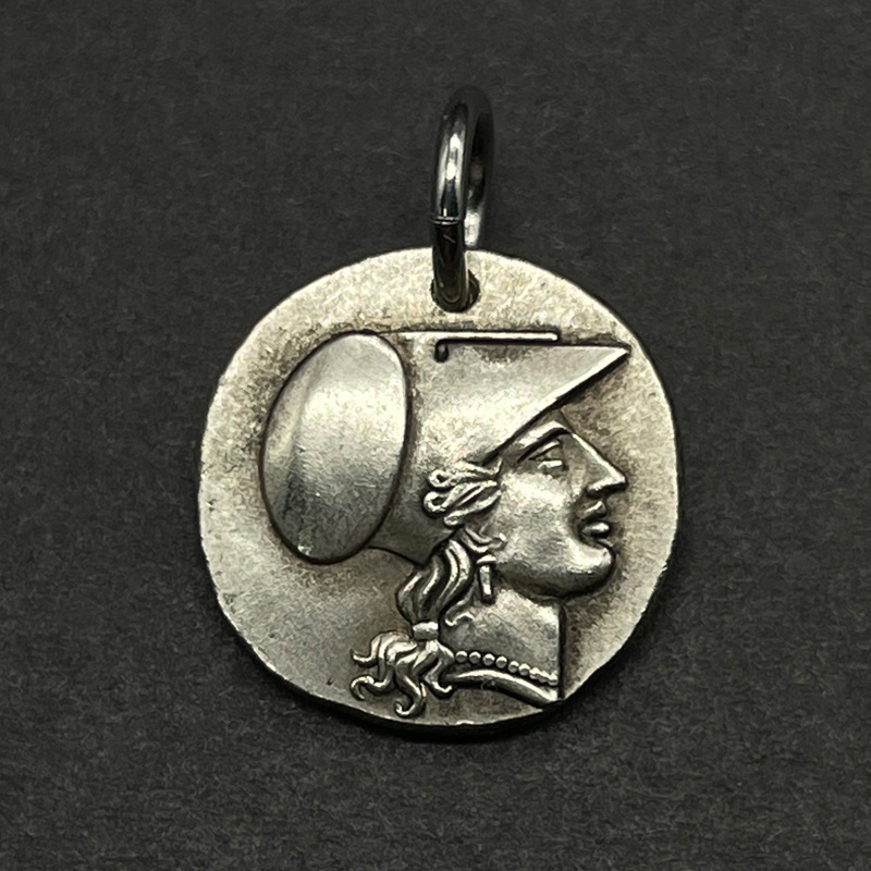 智慧女神雅典娜古币希腊神话银币镀银纪念币飞马币水瓶座硬币吊坠