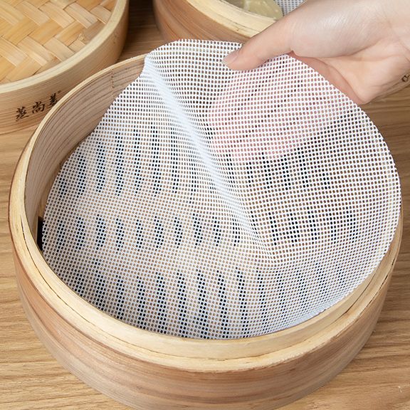 纳米硅胶蒸笼垫子食品级不粘布耐高温圆形家用蒸包子馒头实用厨具