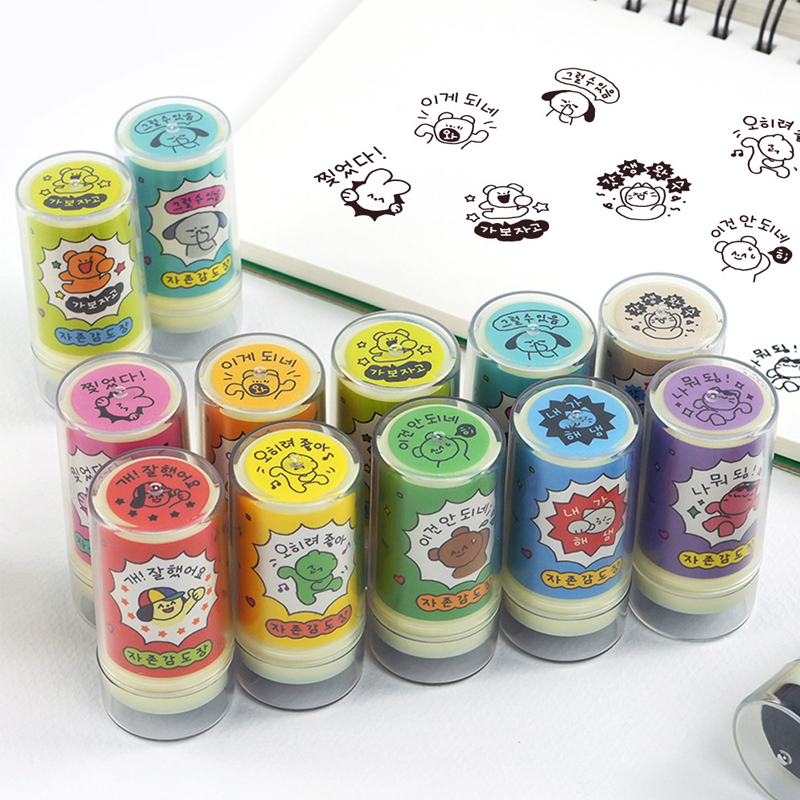 PINKFOOT免印泥可爱表情包图章