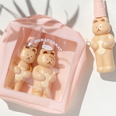 韩国romane可爱小熊喷瓶旅游便携香水乳液粉底化妆品按压泵分装 瓶