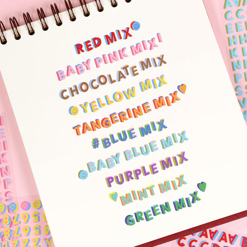 Paperian贴纸大写字母可拆卸