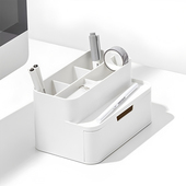 韩国sysmax简约文具笔筒抽屉收纳桌面化妆生活用品杂物ins收纳盒