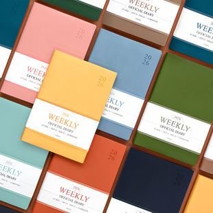 韩国indigo高档A5皮面2026月周计划日程本办公学习笔记手账日记本