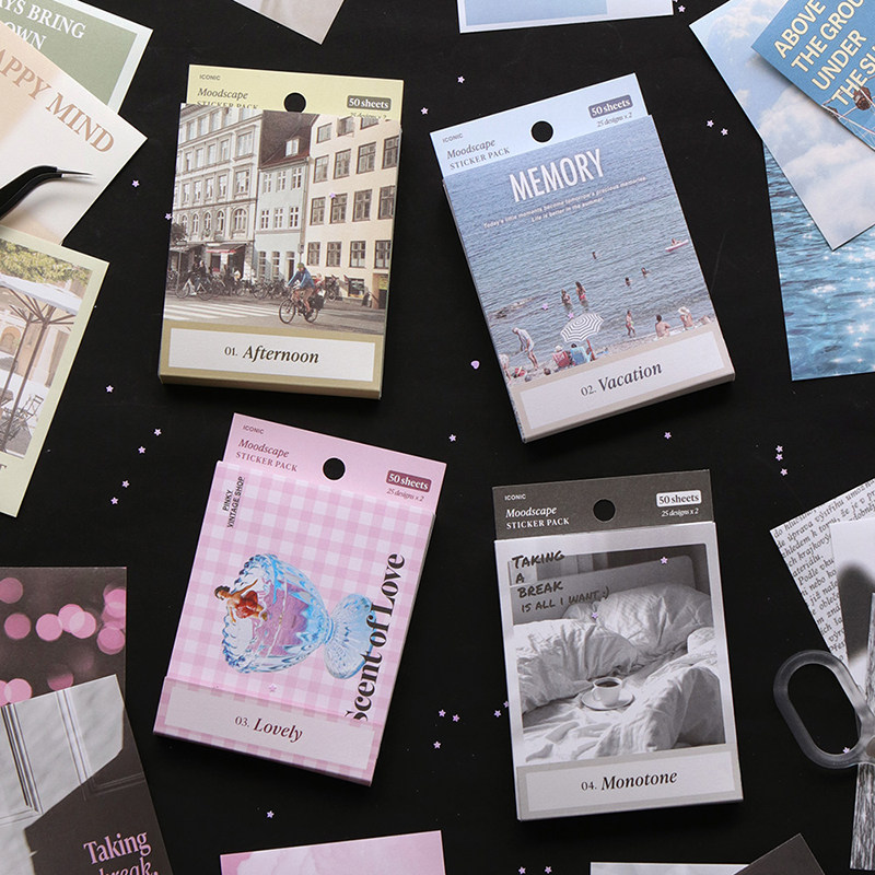 iconic多巴胺贴纸贴画手账咕卡