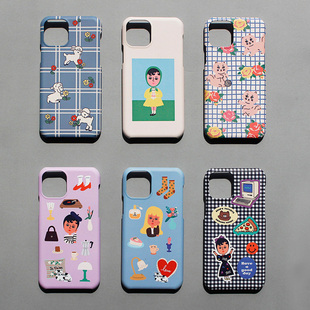 韩国oohlala手机壳超薄硬壳ins风苹果iPhone12 promax保护套潮