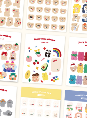 malling booth韩国ins风可爱贴纸可拆卸防水贴画DIY装饰手账贴纸