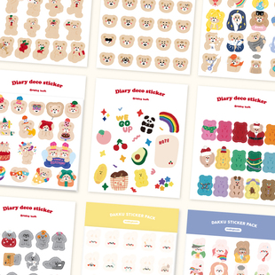 malling booth韩国ins风可爱贴纸可拆卸防水贴画DIY装饰手账贴纸