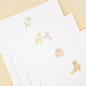 dot高档烫金写信封信纸套装 韩国dash and ins同学朋友告白祝福信