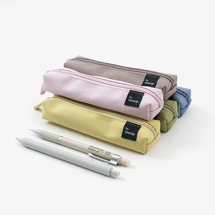韩国full简约纯色小巧便携笔袋学生文具收纳包办公笔盒ins拉链包