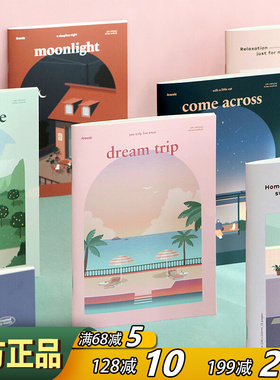 韩国iconic小笔记本本子A5横线软面抄轻薄便携学生办公手帐记事本