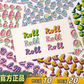 韩国iconic英文字母数字贴纸套装 10张手帐照片咕卡小卡DIY装 饰贴