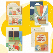 Dailylike韩国可爱卡通高级全彩页小清新ins情书表白信纸信封信笺