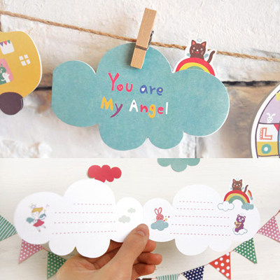 韩国正品GMZ 可爱创意迷你贺卡 生日/感谢小贺卡万用无主题小卡片