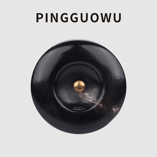 扣毛衣开衫 棉麻衬衫 钮扣旗袍扣 天然真牛角铜脚纽扣中式 PINGGUOWU